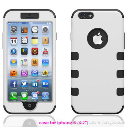 Robot 3-in-1 Case for iPhone 6, 4.7-5.4-inch Hard Back Cover, Simple StyleNew